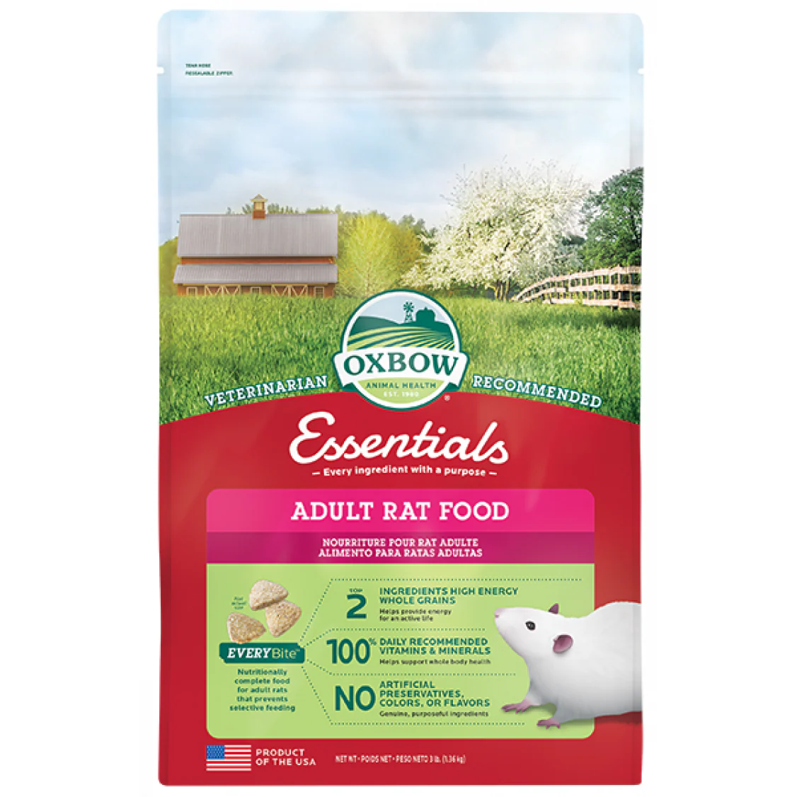 Oxbow Essentials - Adult Rat Food (3lb) - Bild 2