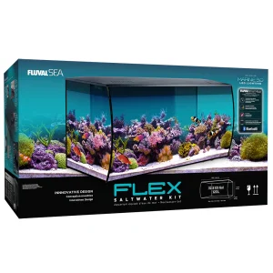 Fluval FLEX 32.5 Gallon Black Saltwater Kit