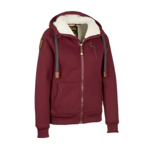 Dog Handler Winter Hoodie for Women, granate