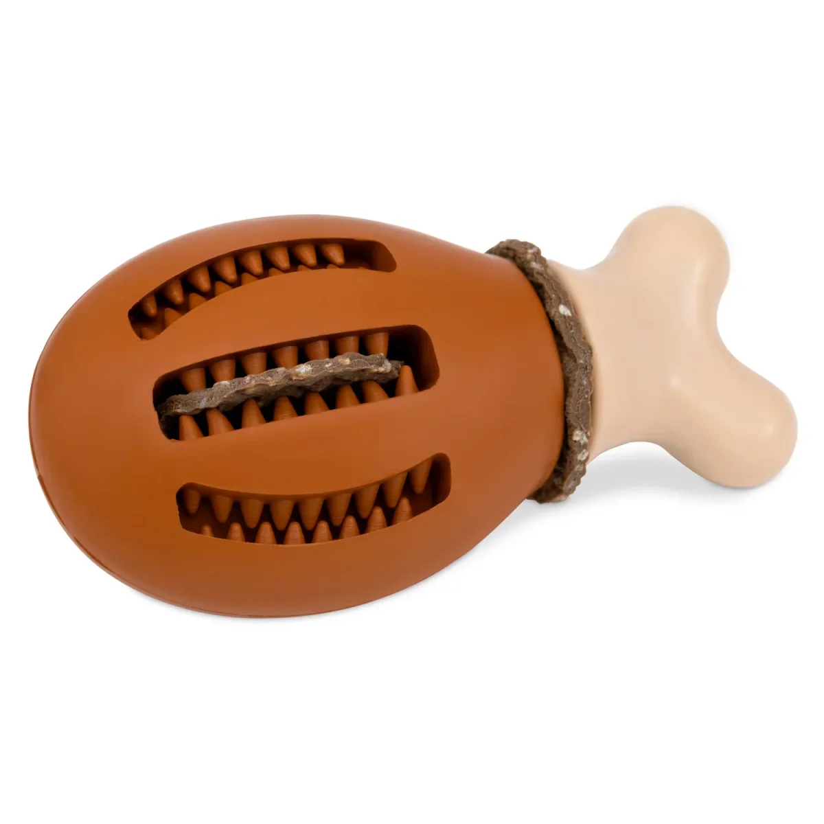 Busy Buddy Chompin' Chicken Treat Ring Dog Toy - Bild 3