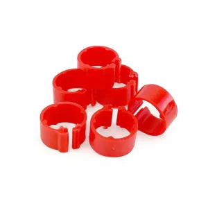 Poultry Leg Bands/Rings 24's - Red