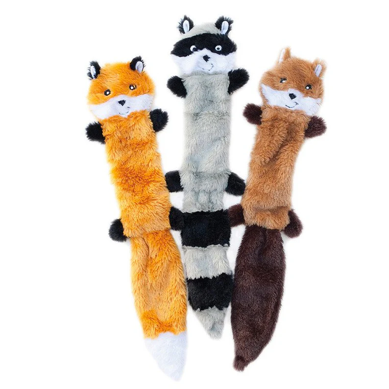 ZippyPaws Skinny Peltz Fox, Racoon, Squirrel 3 Pack - Bild 2